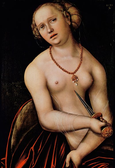 Lucretia, 1538 by Lucas Cranach the Elder